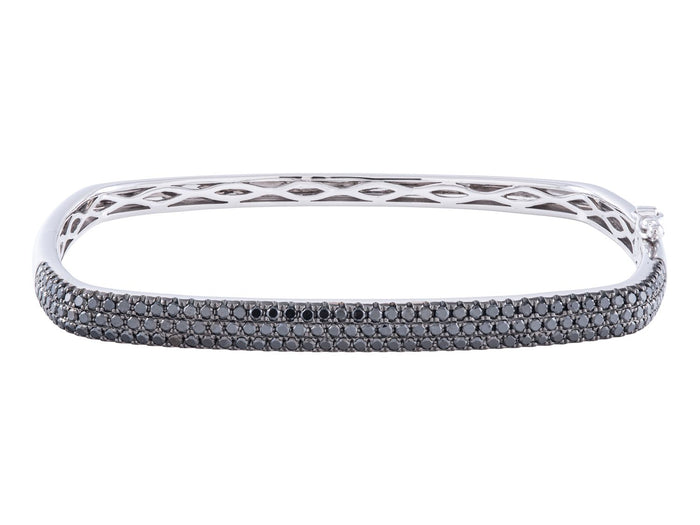 Diamond Bangle - 14 KT White Gold