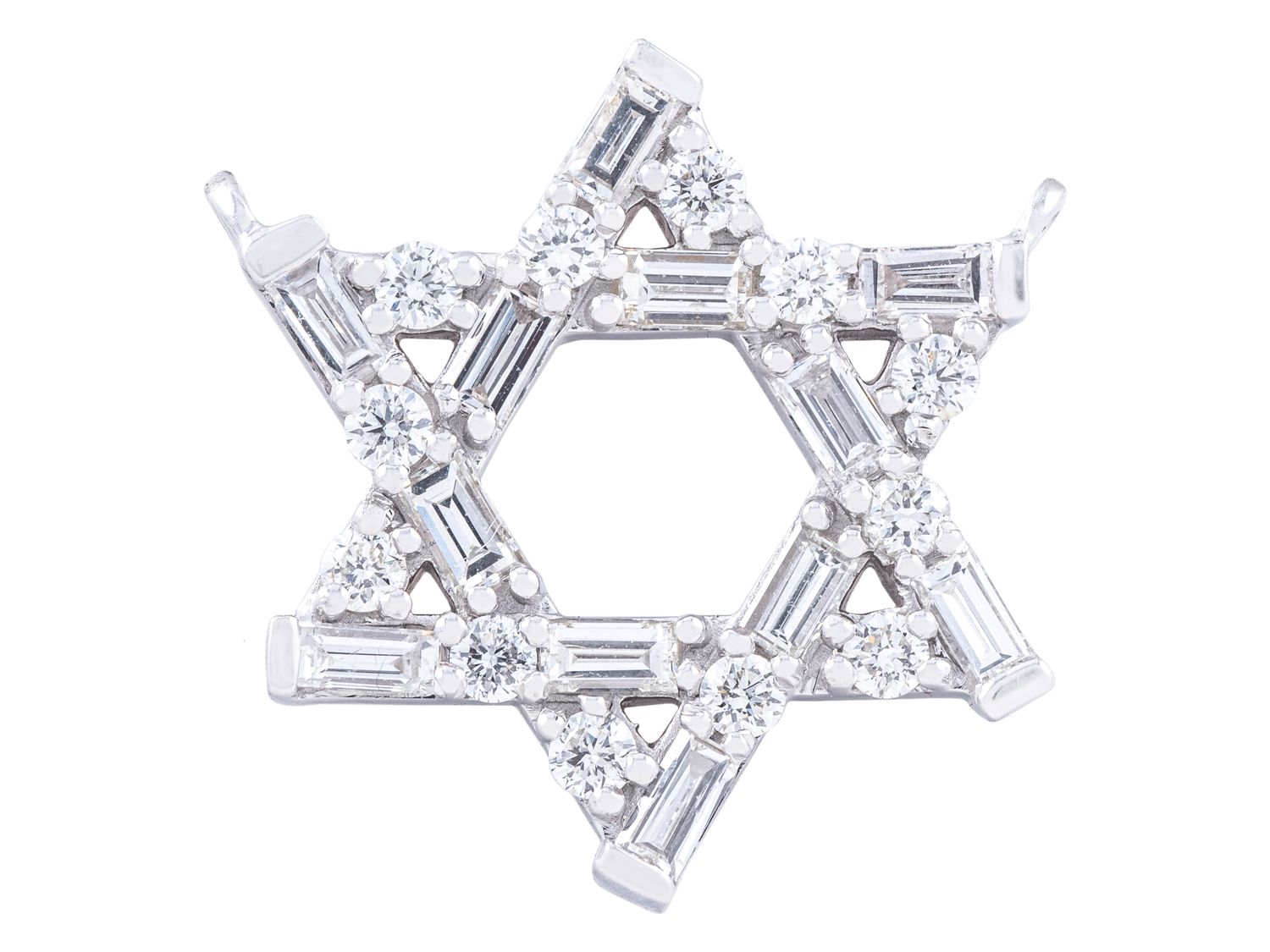 Diamond Pendant - 18 KT White Gold