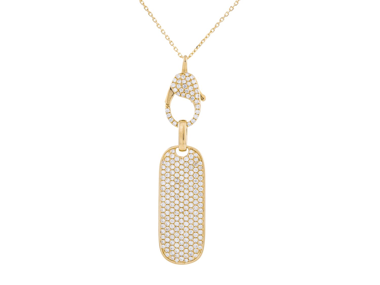 Diamond Necklace - 14 KT Yellow Gold