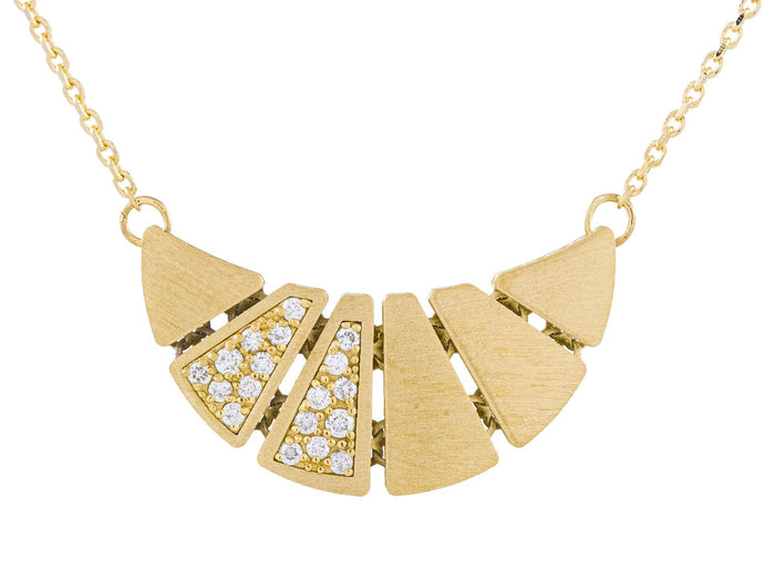Diamond Necklace - 14 KT Yellow Gold