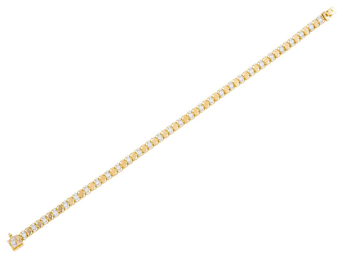 Diamond Bracelet - 14 KT Yellow Gold