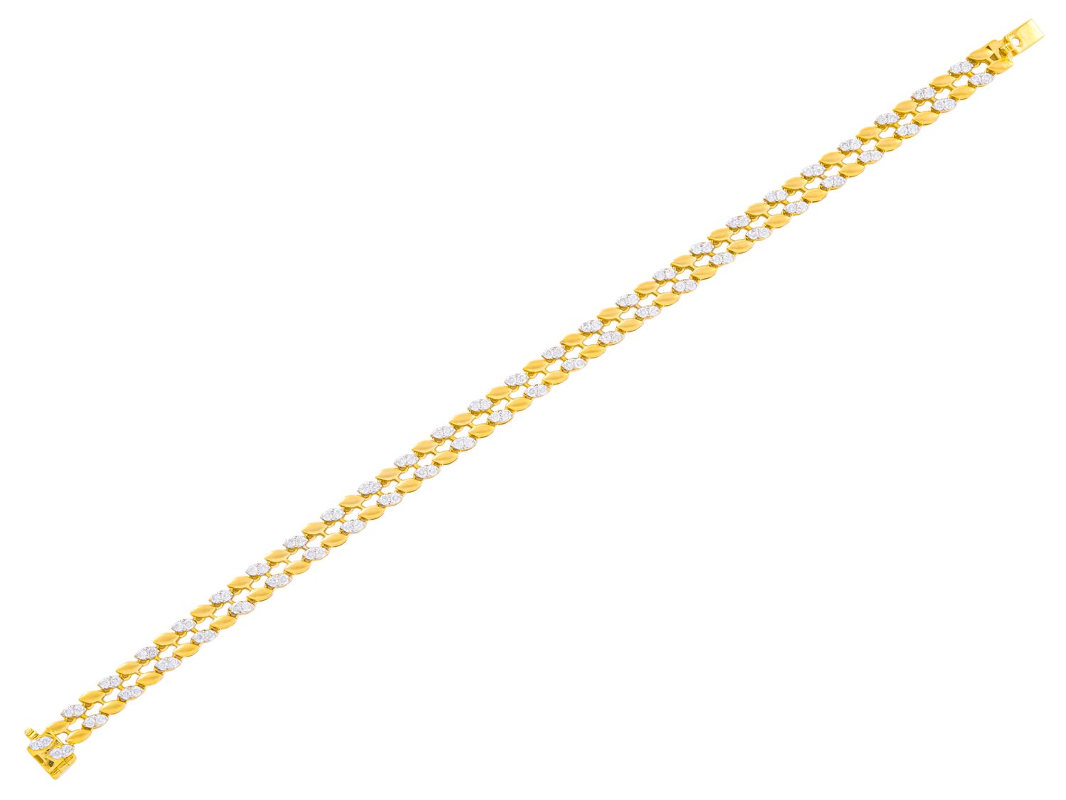 Diamond Bracelet - 14 KT Yellow Gold