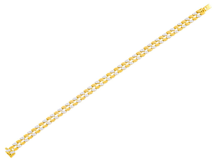 Diamond Bracelet - 14 KT Yellow Gold