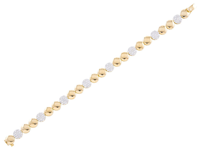 Diamond Bracelet - 14 KT Yellow Gold