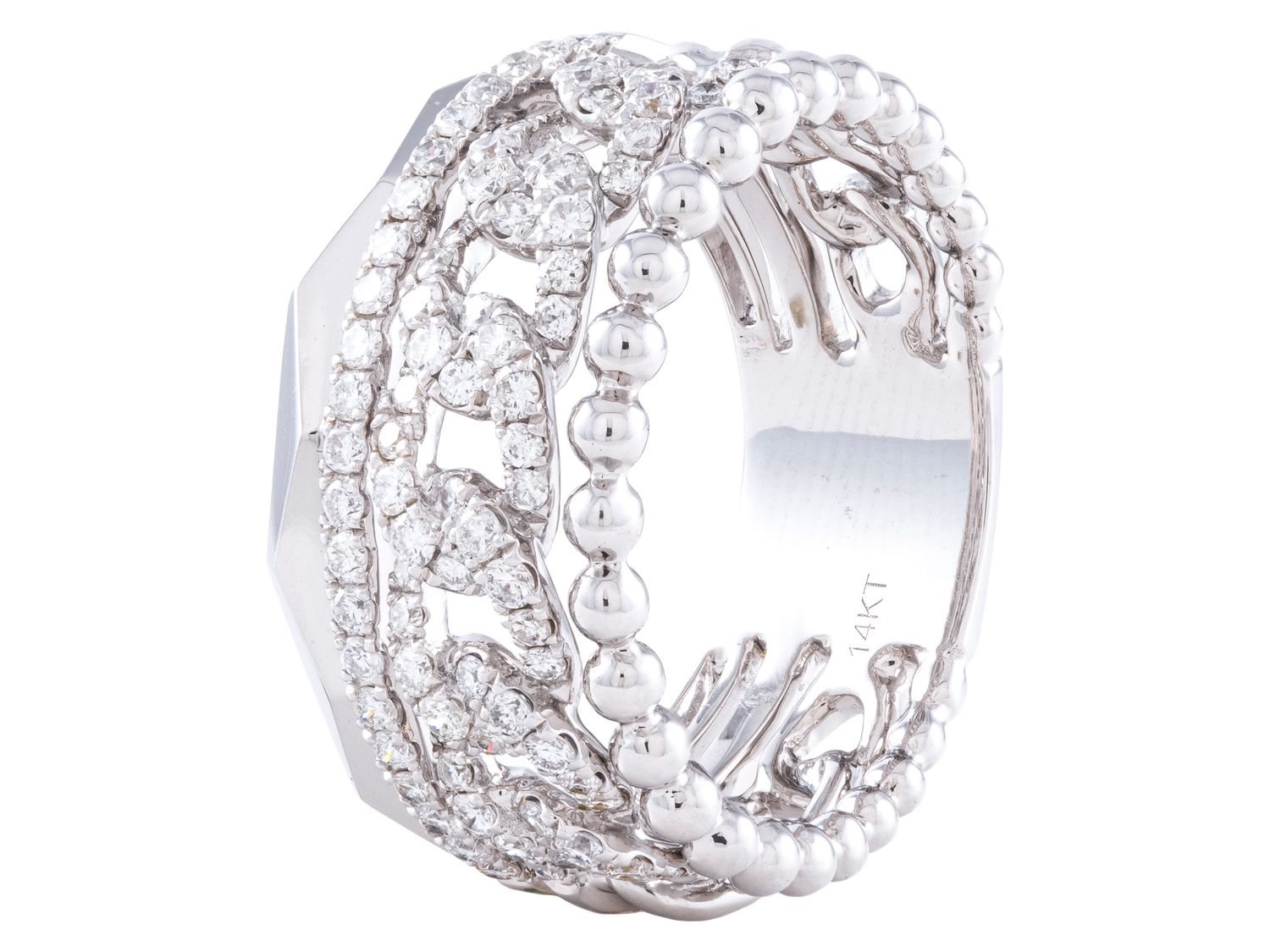 Diamond Ring - 14 KT White Gold