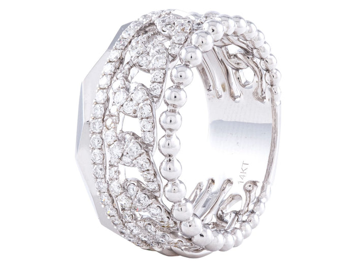Diamond Ring - 14 KT White Gold