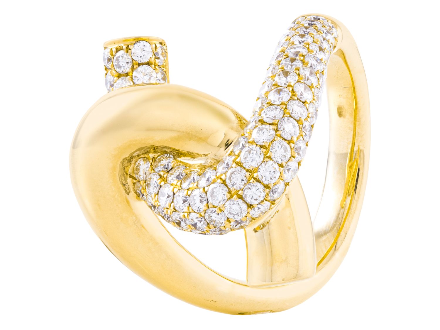Diamond Ring - 14 KT Yellow Gold