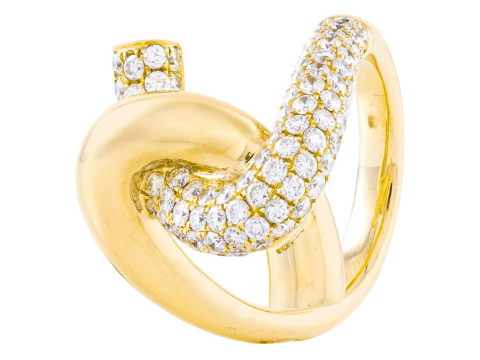 Diamond Ring - 14 KT Yellow Gold