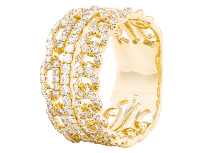 Diamond Ring - 14 KT Yellow Gold