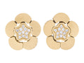 Diamond Earrings - 14 KT Yellow Gold