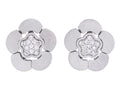 Diamond Earrings - 14 KT White Gold