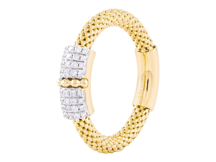 Diamond Ring - 18 KT Yellow Gold