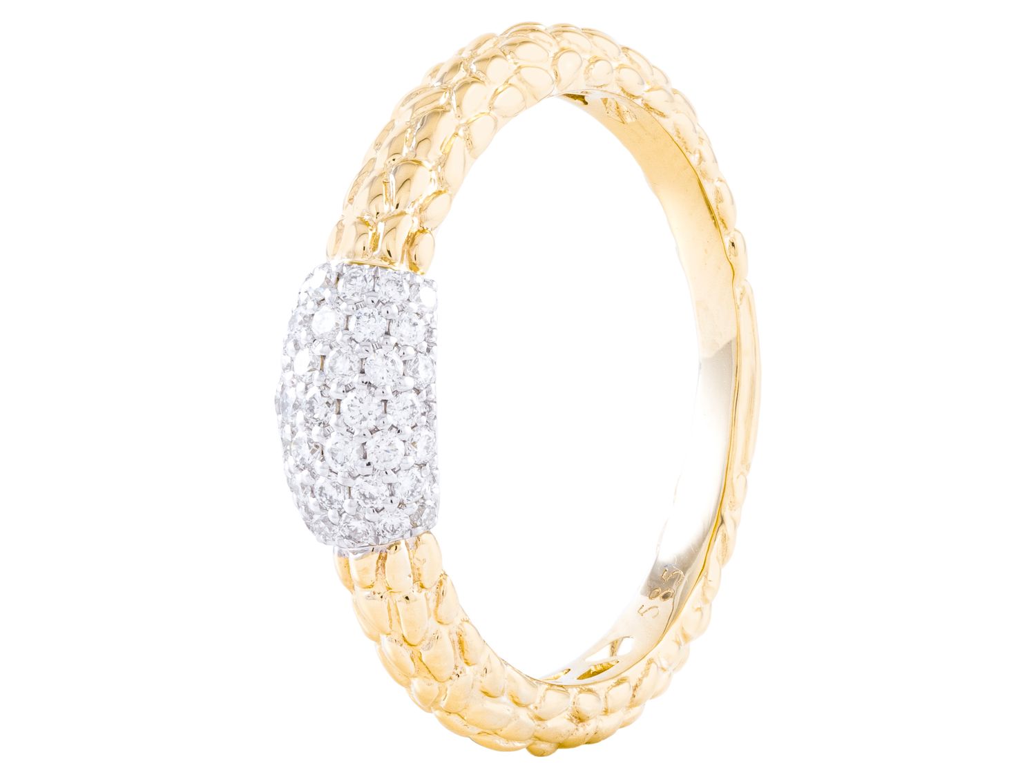 Diamond Ring - 14 KT Yellow Gold