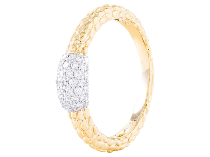 Diamond Ring - 14 KT Yellow Gold