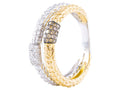 Diamond Ring - 14 KT White and Yellow Gold