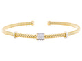 Diamond Bangle - 18 KT Yellow Gold