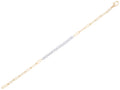Diamond Bracelet - 14 KT White and Yellow Gold