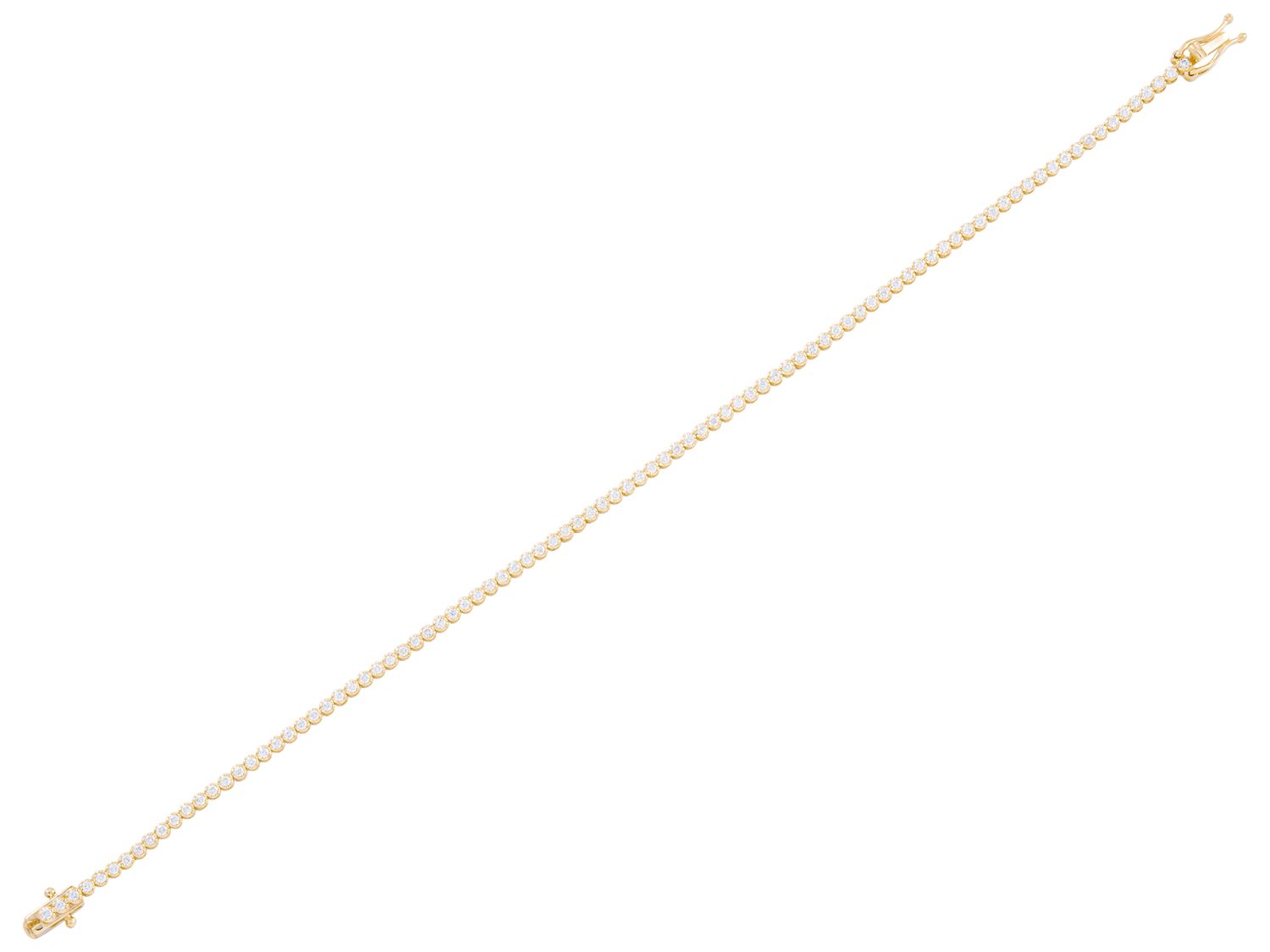 Diamond Bracelet - 14 KT Yellow Gold