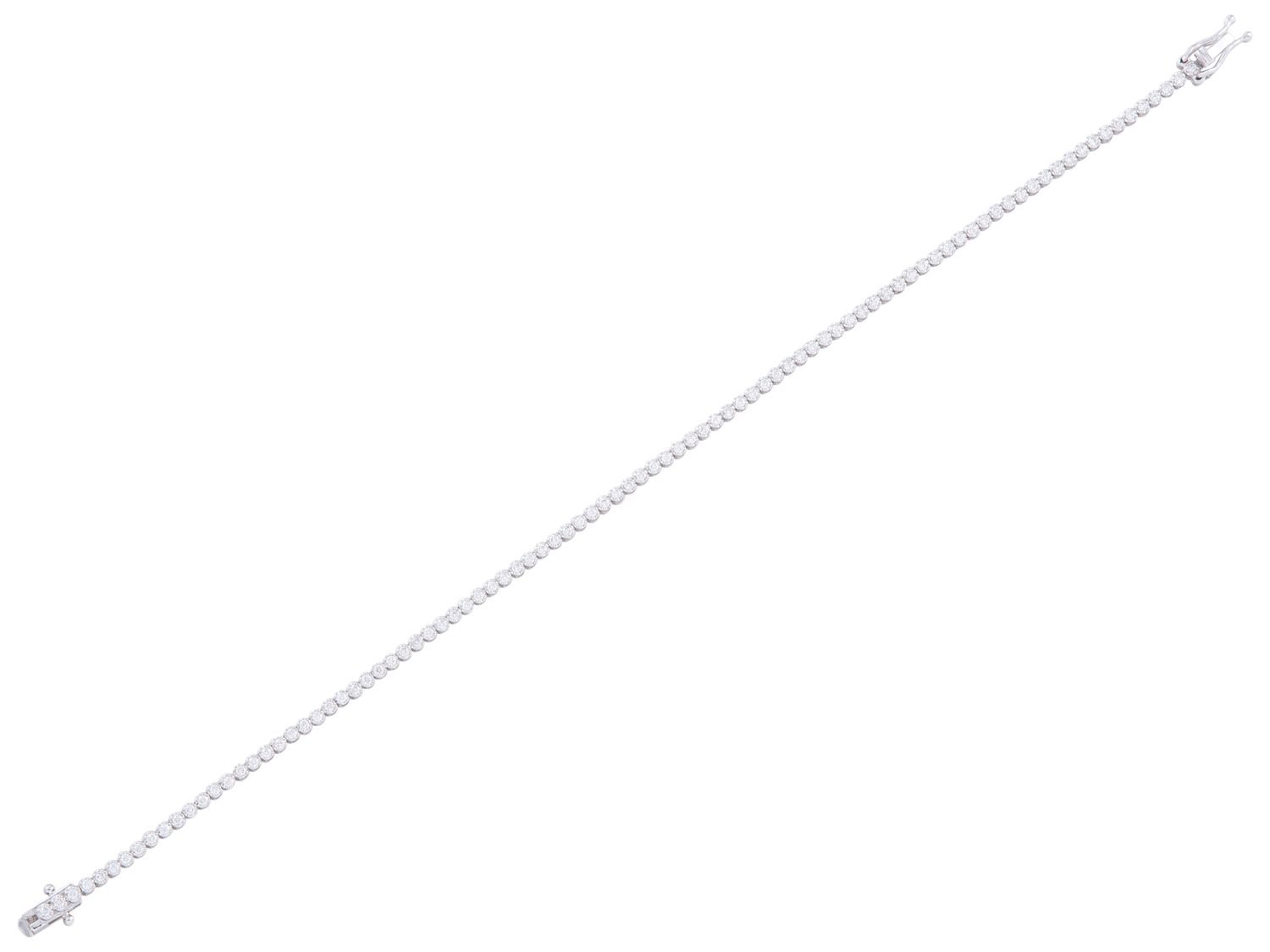 Diamond Bracelet - 14 KT White Gold