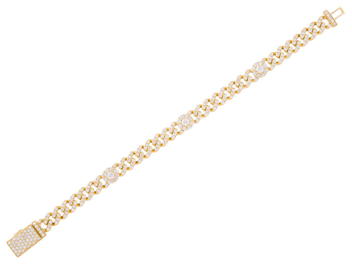 Diamond Bracelet - 14 KT Yellow Gold