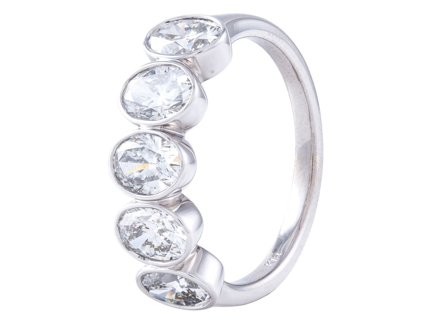 Diamond Band - 18 KT White Gold