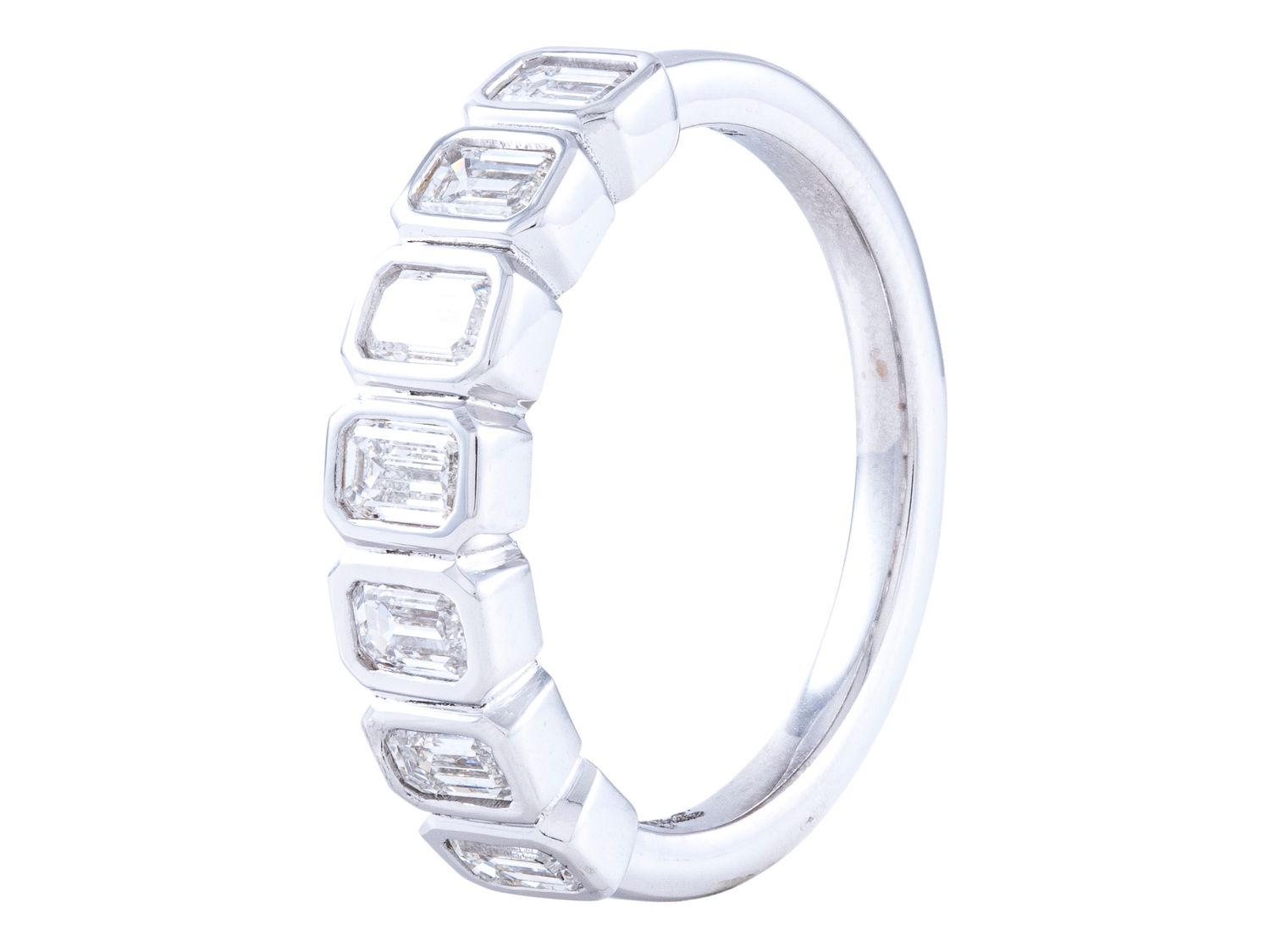 Diamond Band - 18 KT White Gold