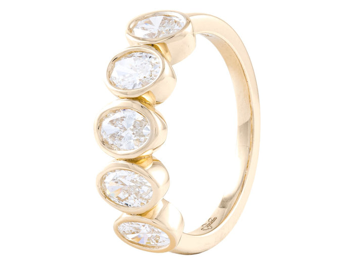 Diamond Band - 18 KT Yellow Gold
