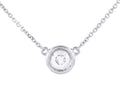 Diamond Necklace - 14 KT White Gold
