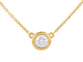 Diamond Necklace - 14 KT Yellow Gold