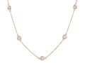 Diamond Necklace - 14 KT Yellow Gold