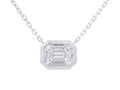 Diamond Necklace - 14 KT White Gold