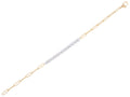 Diamond Bracelet - 14 KT White and Yellow Gold
