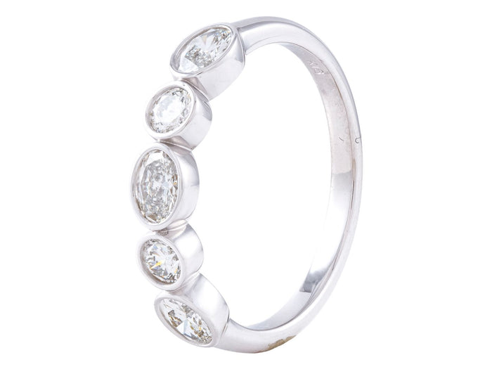 Diamond Band - 18 KT White Gold