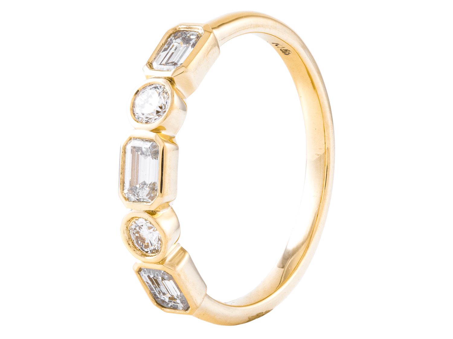 Diamond Band - 18 KT Yellow Gold