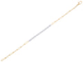 Diamond Bracelet - 14 KT White and Yellow Gold