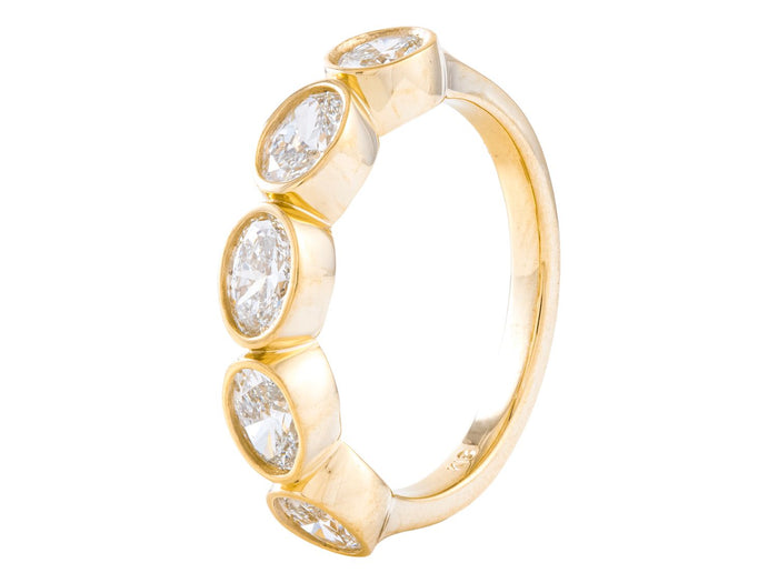 Diamond Band - 18 KT Yellow Gold