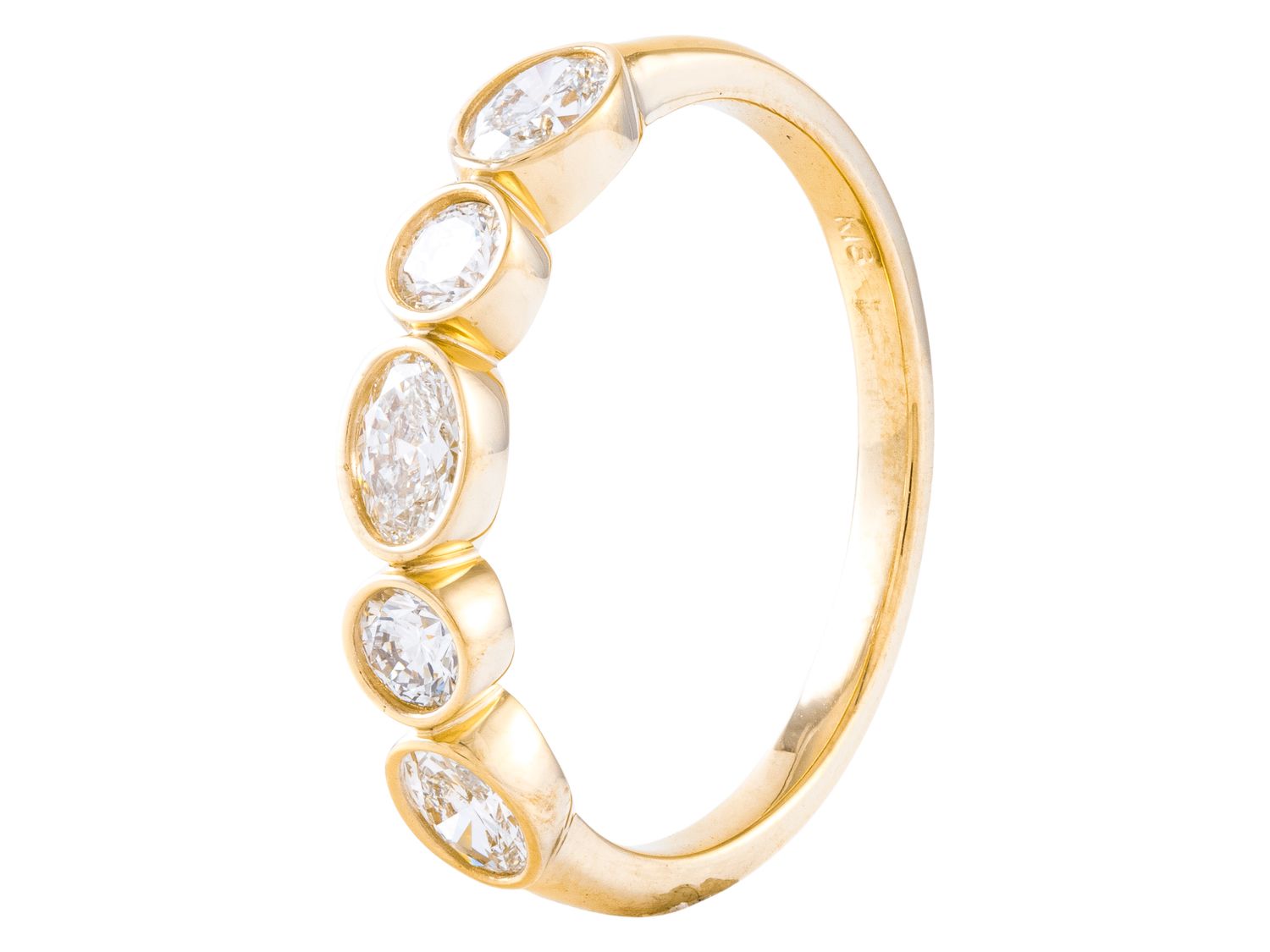 Diamond Band - 18 KT Yellow Gold
