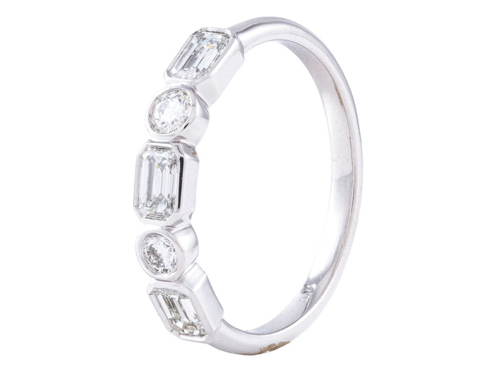 Diamond Band - 18 KT White Gold