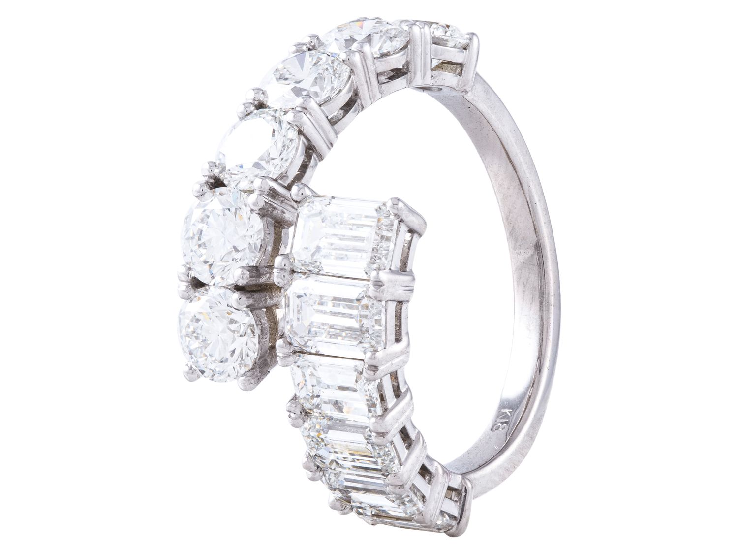 Diamond Band - 18 KT White Gold