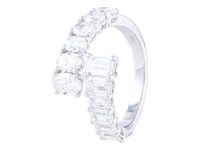 Diamond Band - 18 KT White Gold