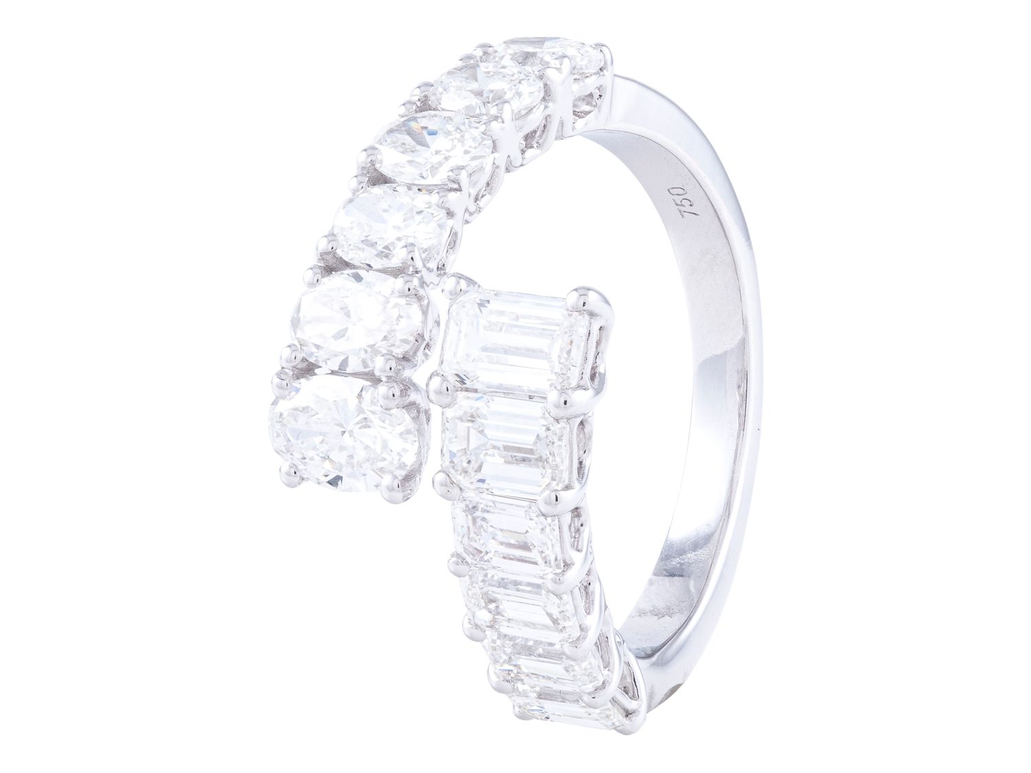 Diamond Band - 18 KT White Gold