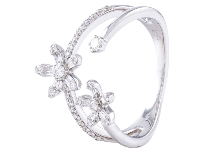 Diamond Ring - 14 KT White Gold