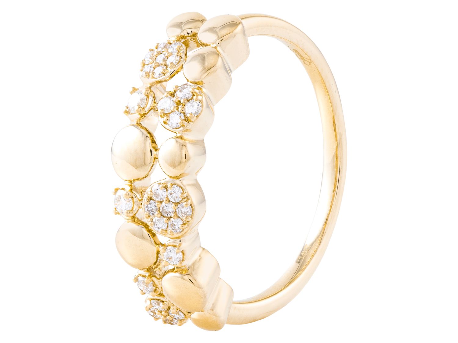 Diamond Ring - 14 KT Yellow Gold