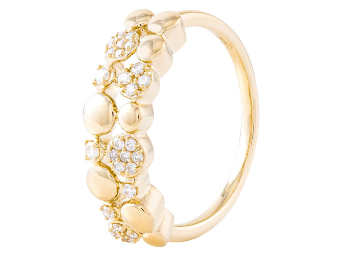 Diamond Ring - 14 KT Yellow Gold