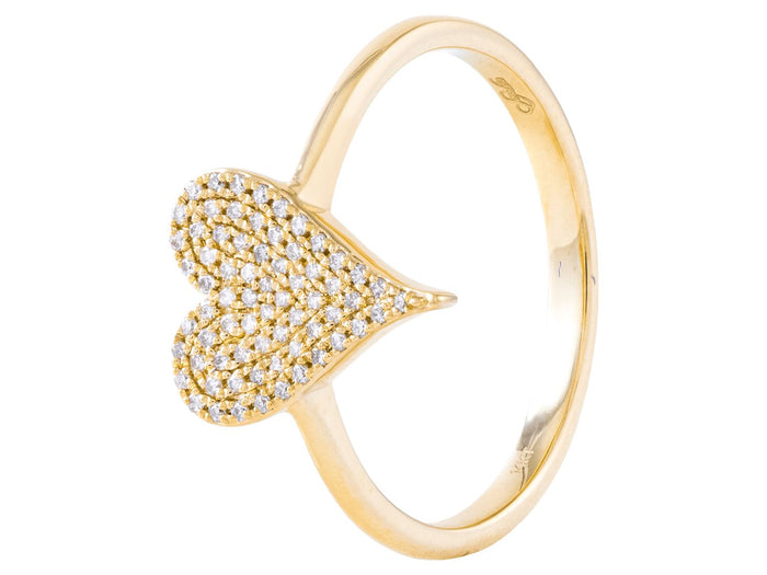 Diamond Ring - 14 KT Yellow Gold