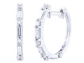 Diamond Earrings - 14 KT White Gold