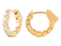 Diamond Earrings - 14 KT Yellow Gold