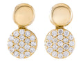 Diamond Earrings - 14 KT Yellow Gold
