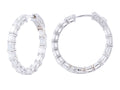 Diamond Earrings - 14 KT White Gold