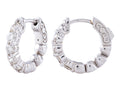 Diamond Earrings - 14 KT White Gold